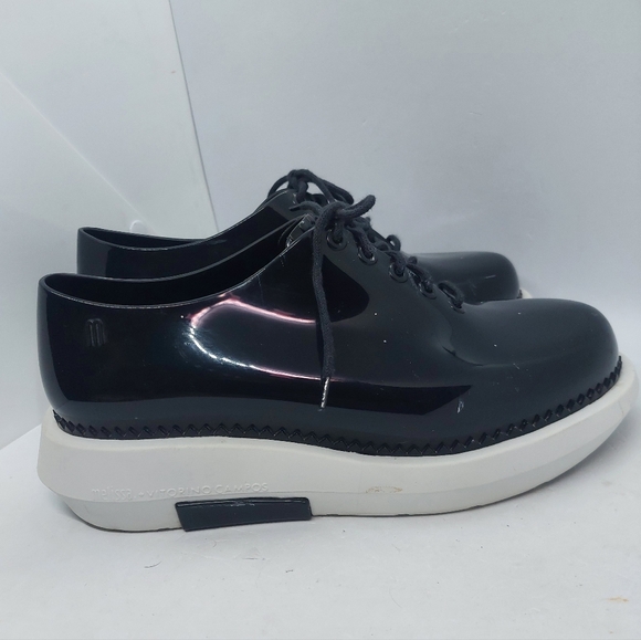 Melissa Vitorino Campos Grunge Lace Up Platform Oxford Shoes Women's Size 8 - Picture 2 of 16